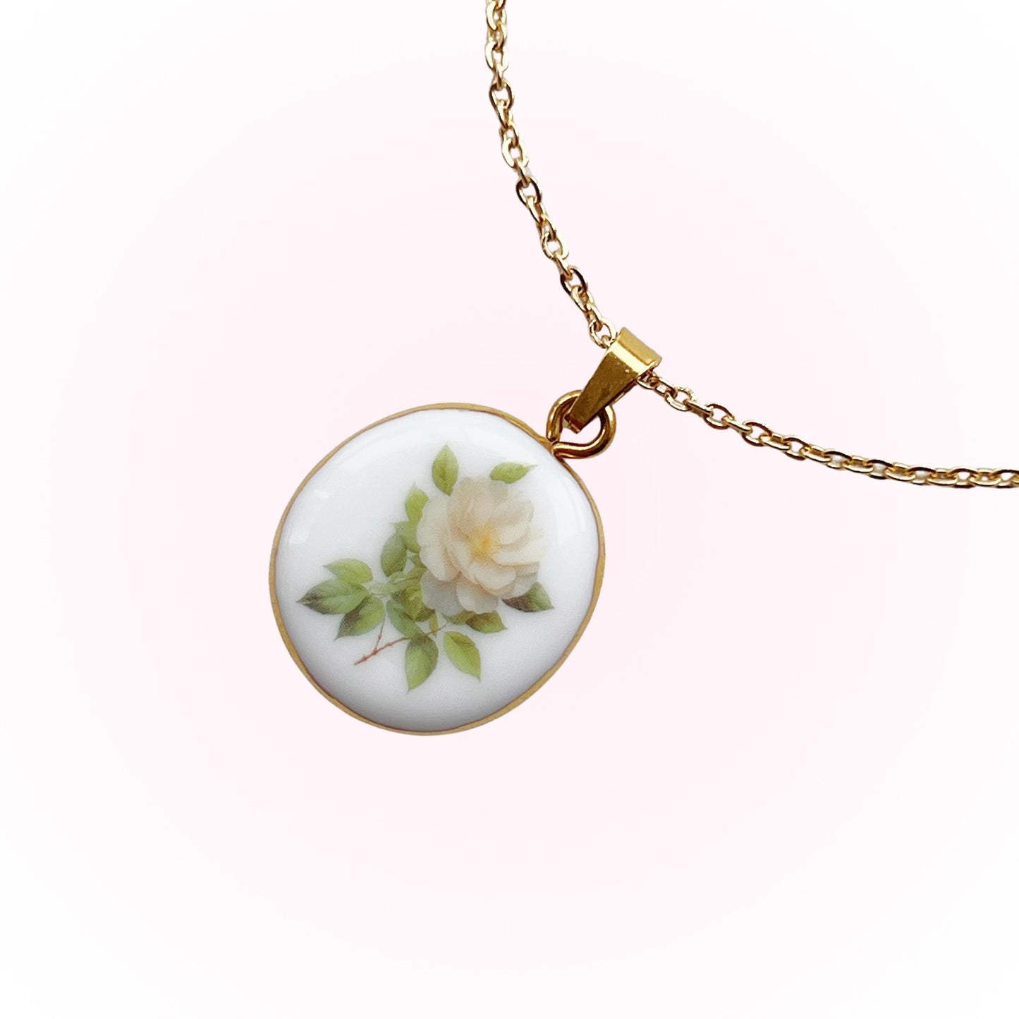 Camellia flower necklace