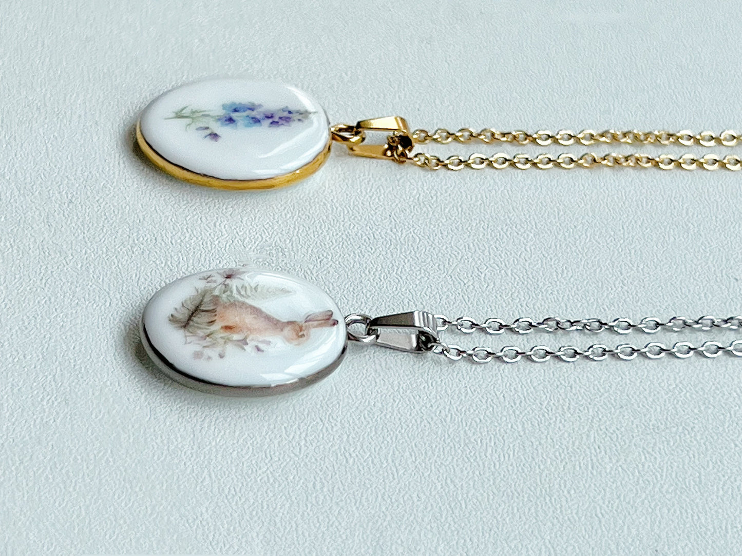 Cute honey bunny necklace