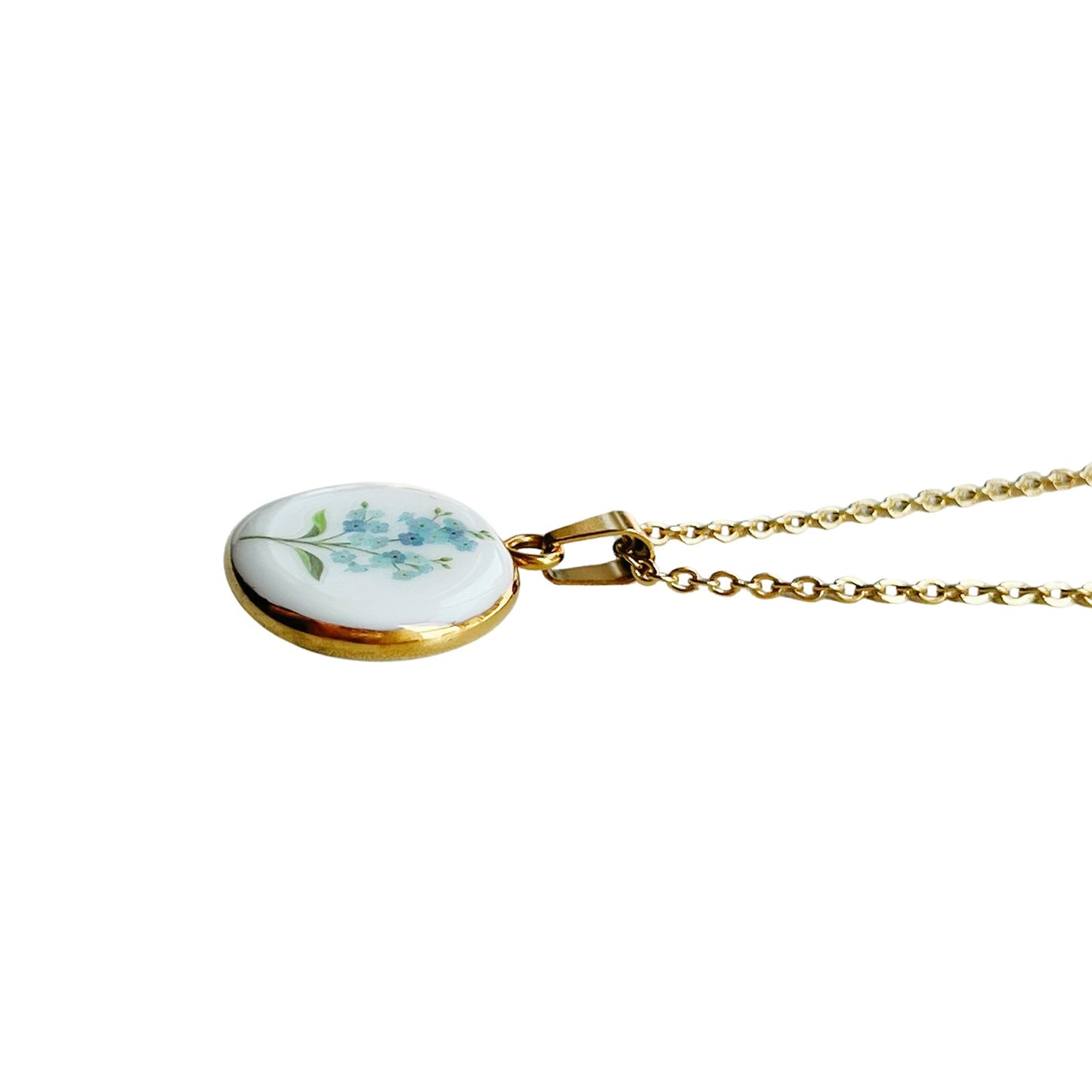 Forget me not necklace