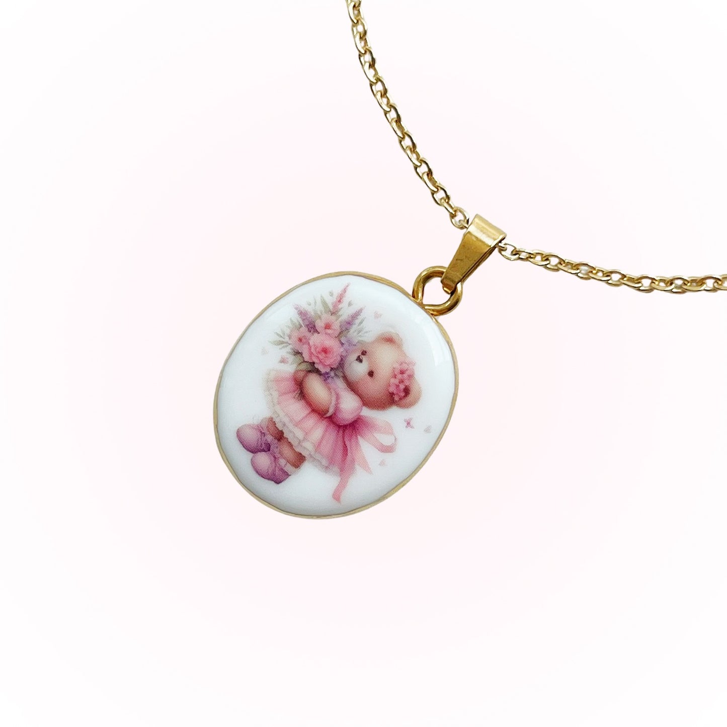 Little princess bear necklace