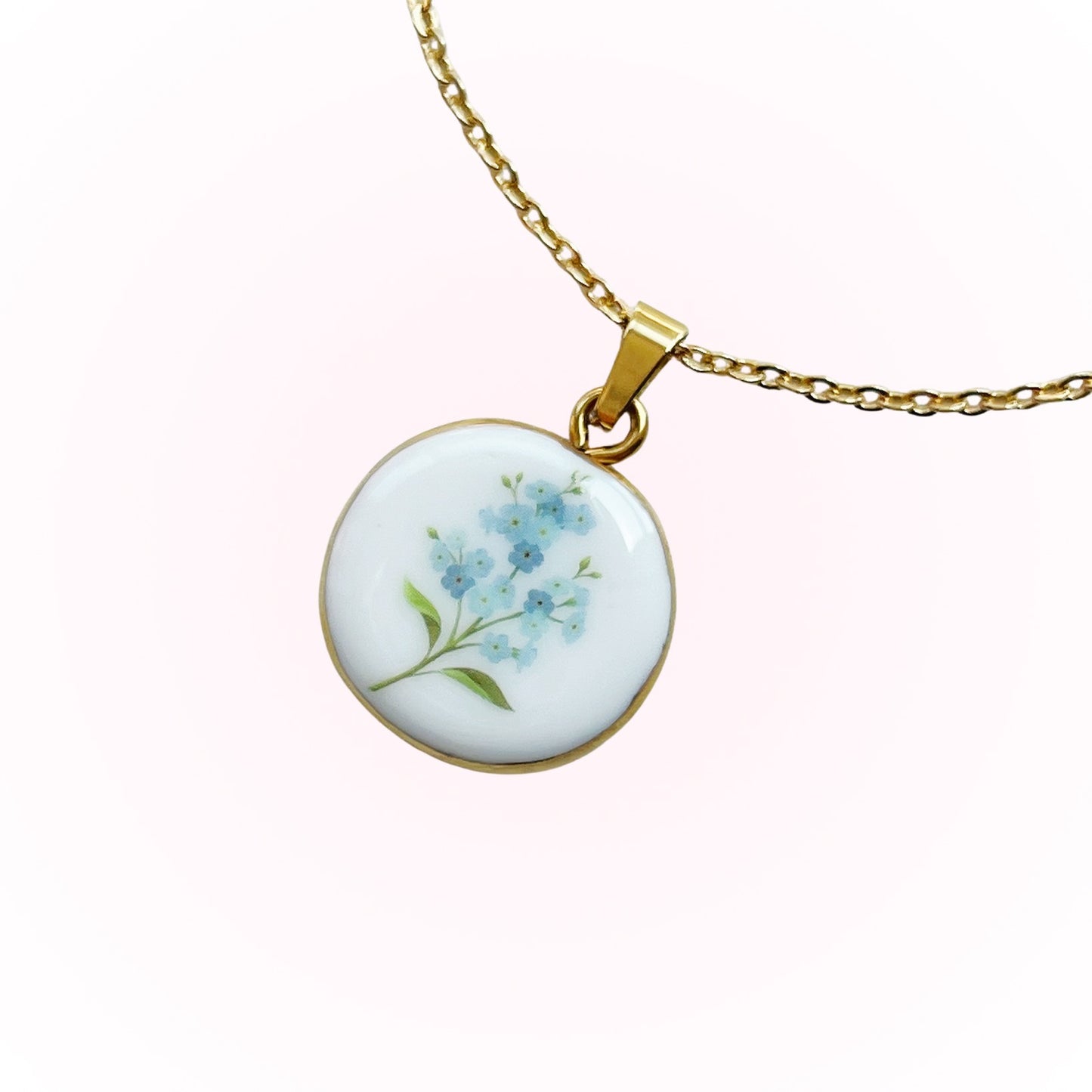 Forget me not necklace