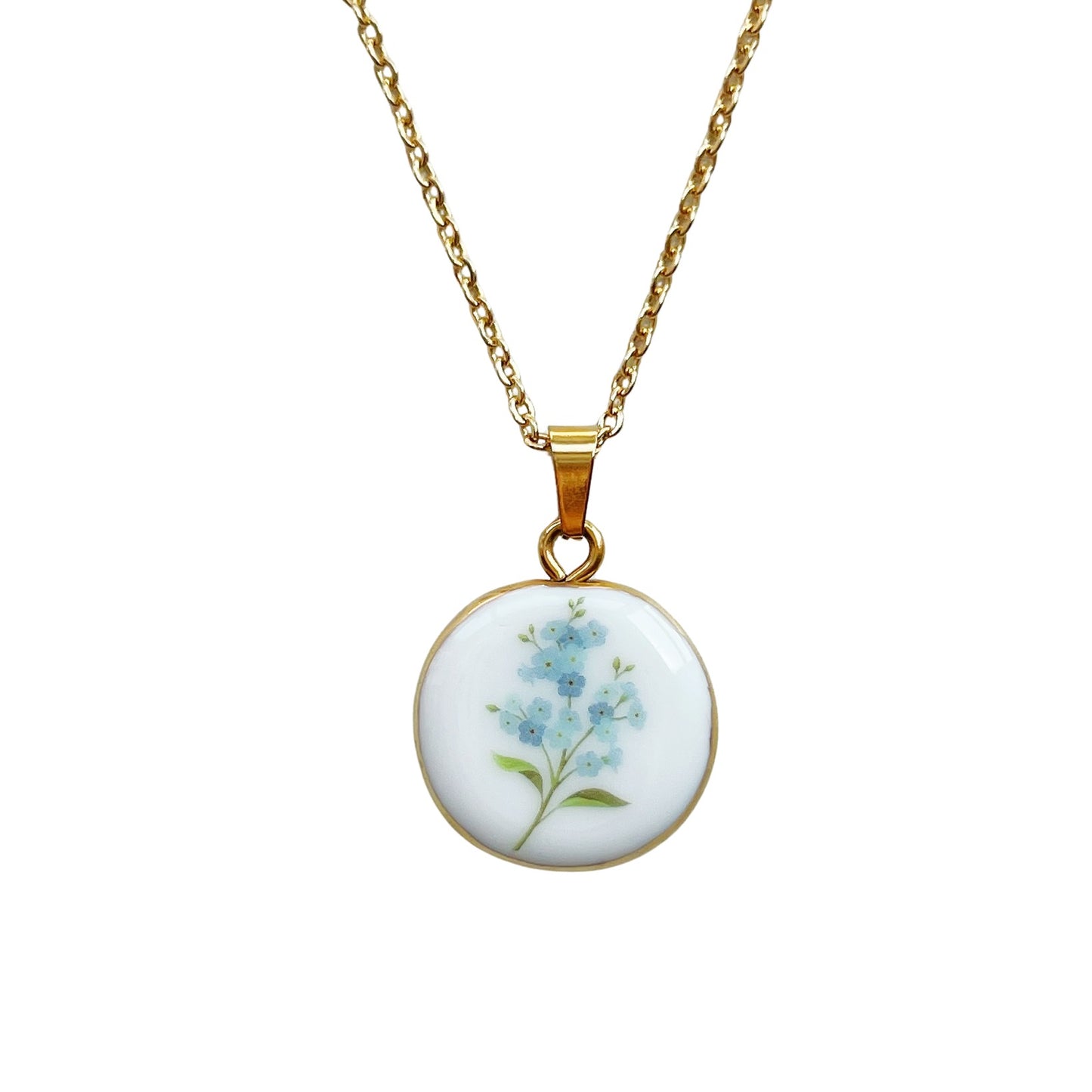 Forget me not necklace