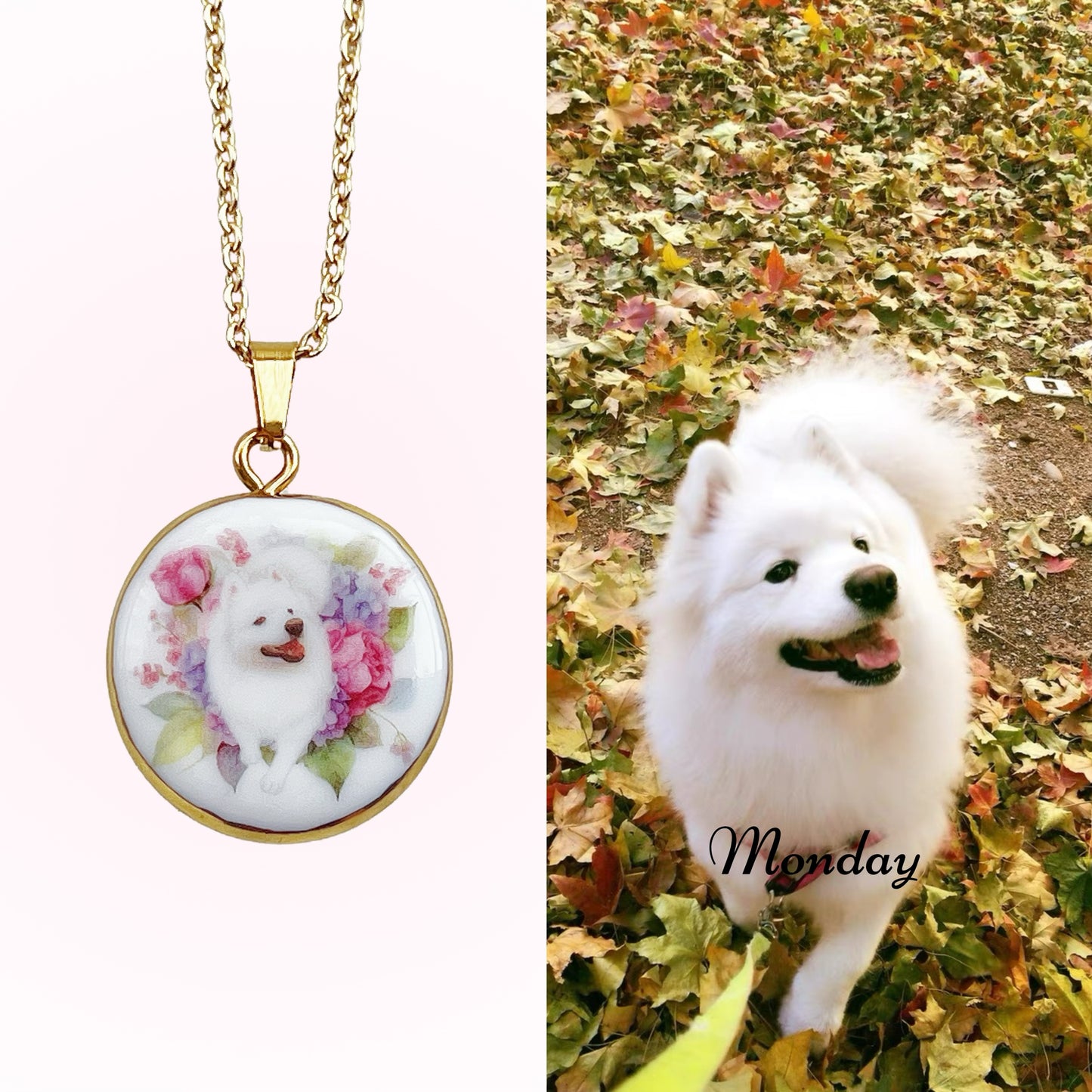 Custom Pet Portrait Necklace