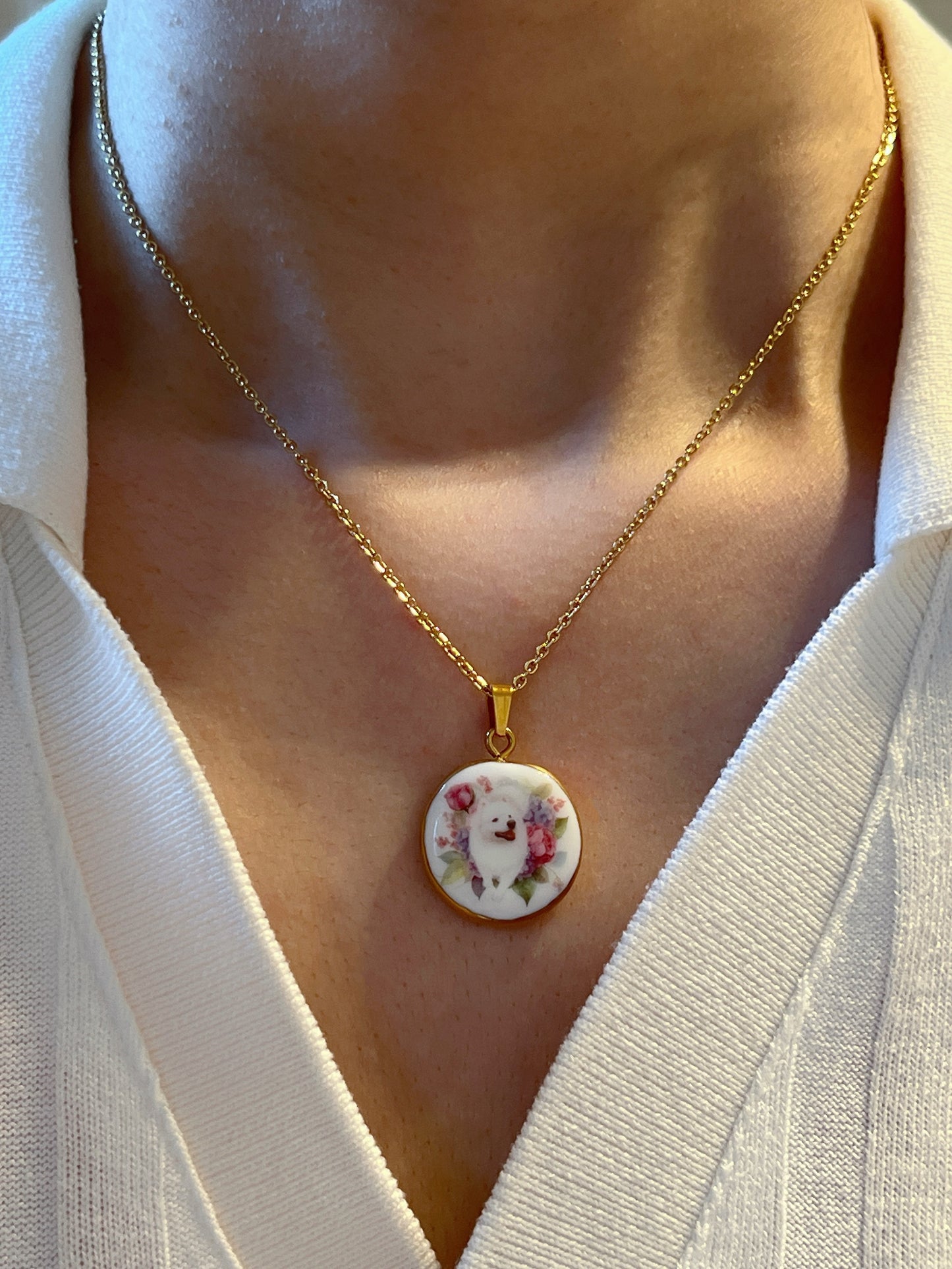Custom Pet Portrait Necklace