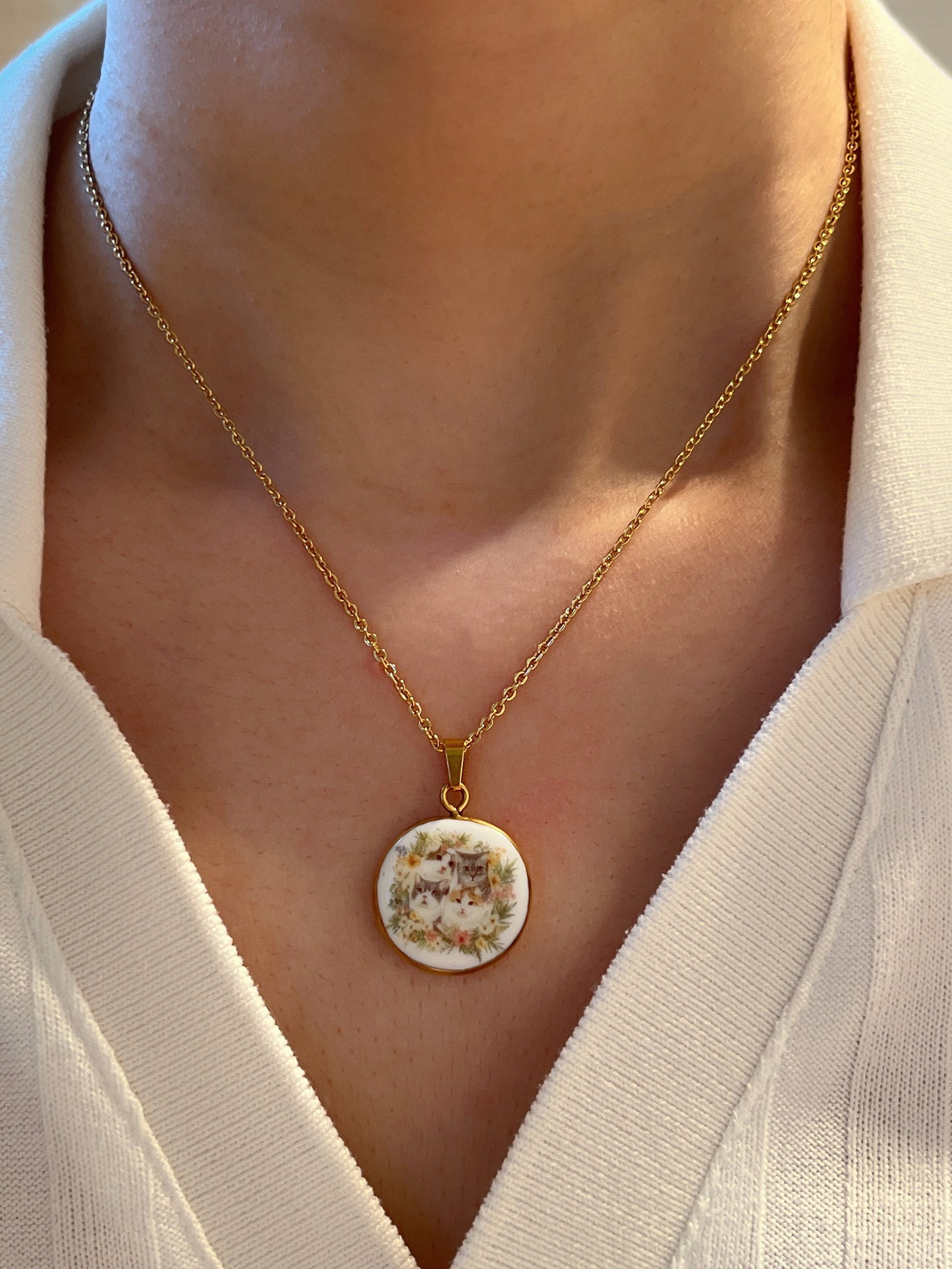 Custom Pet Portrait Necklace