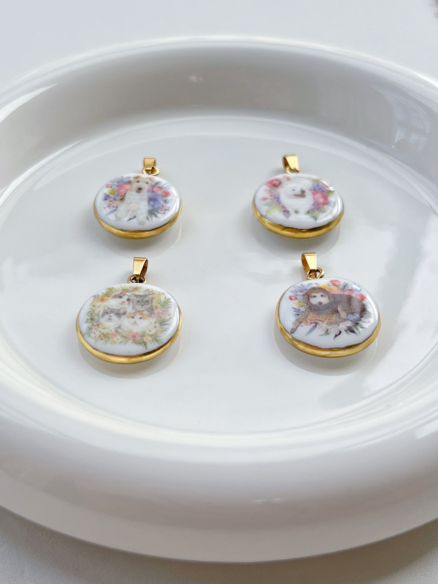 Custom Pet Portrait Necklace