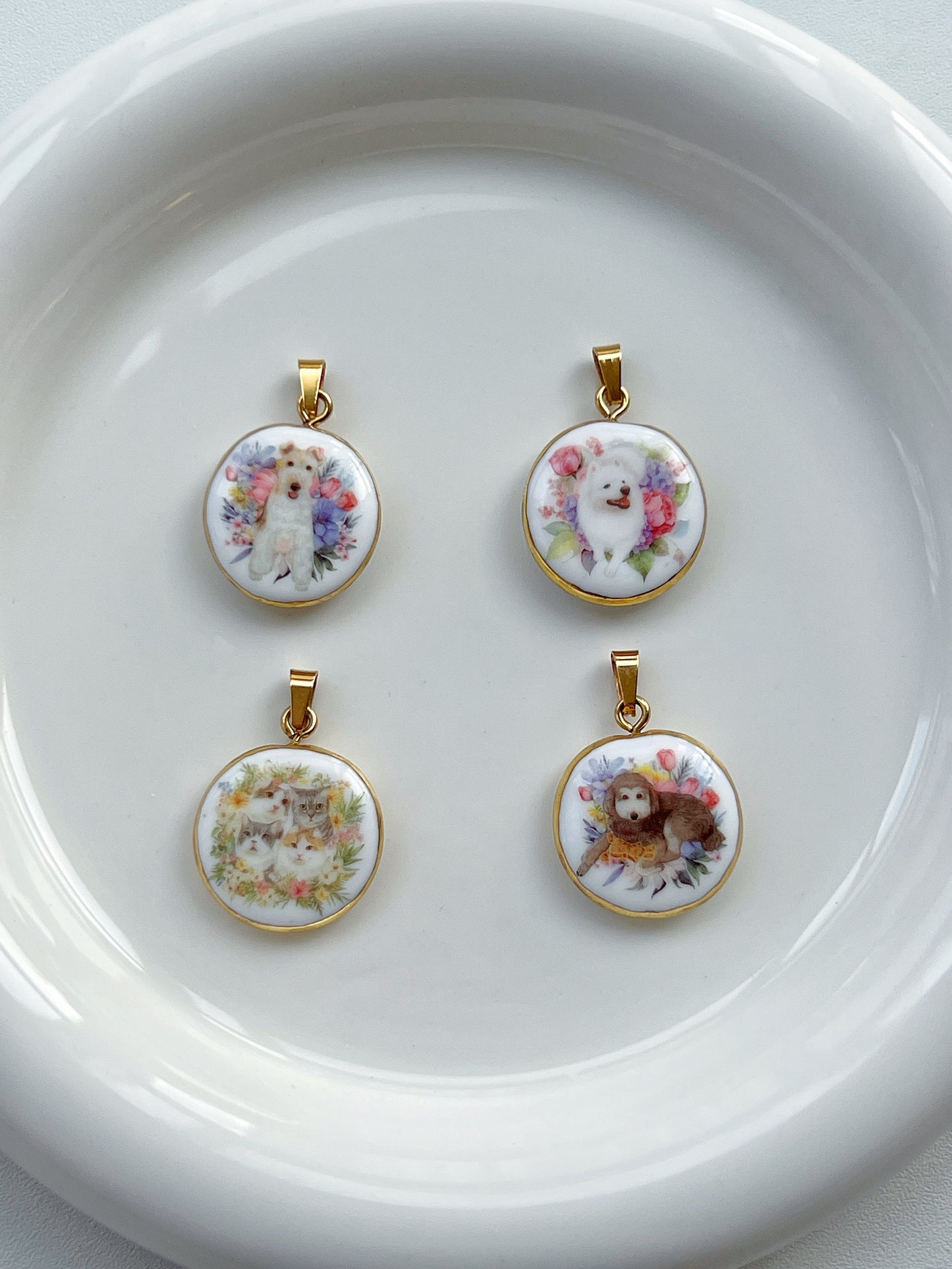 Custom Pet Portrait Necklace