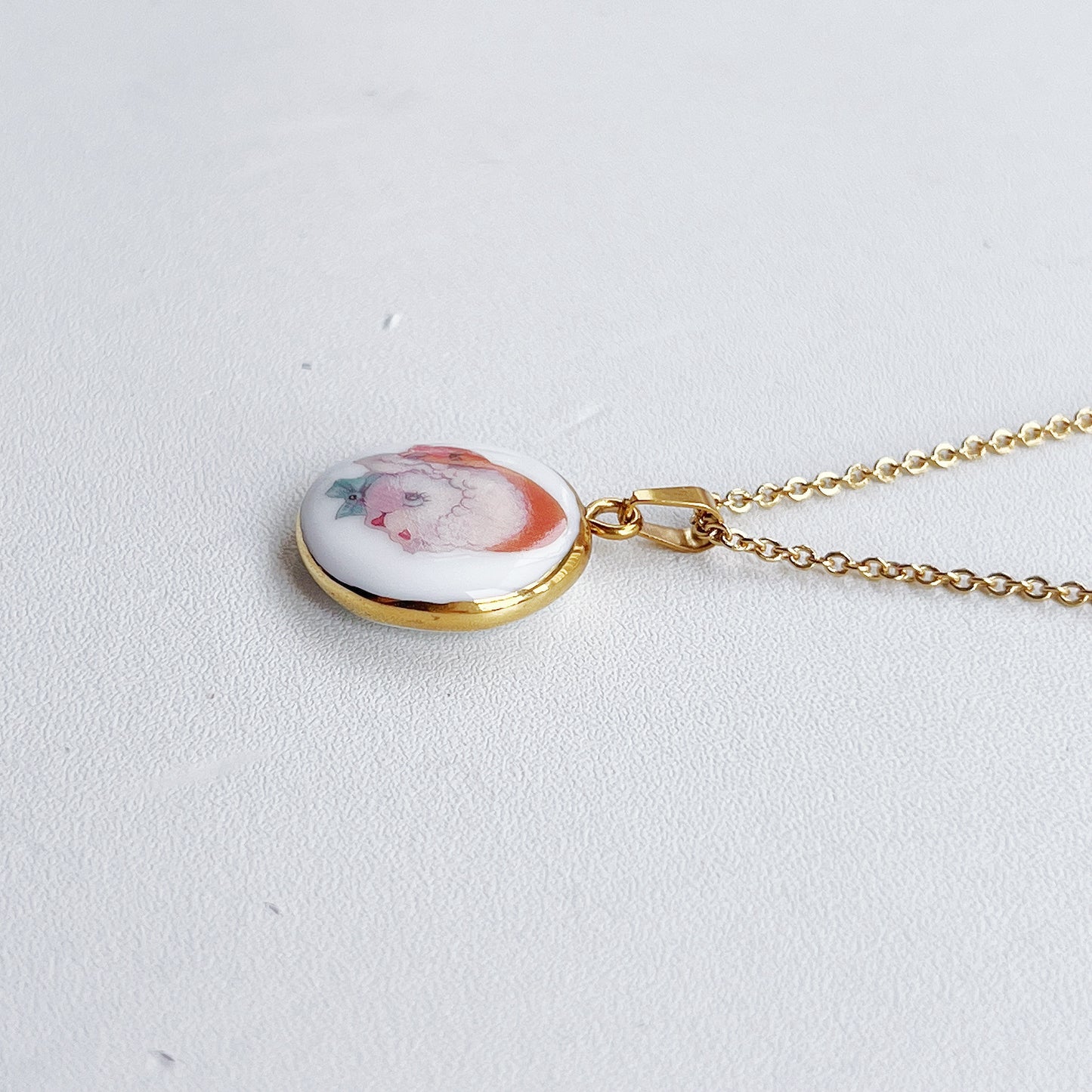 Adorable lamb necklace
