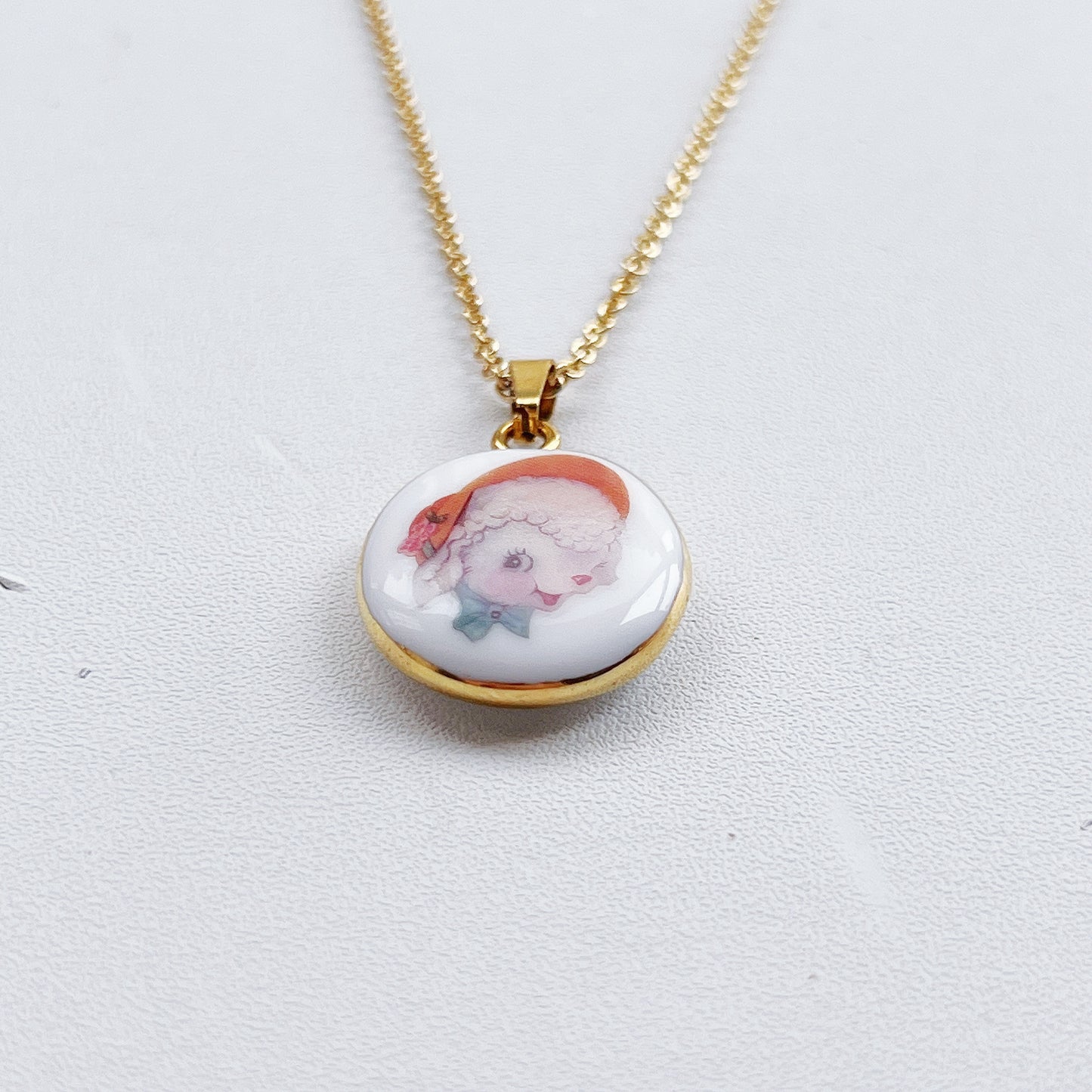 Adorable lamb necklace