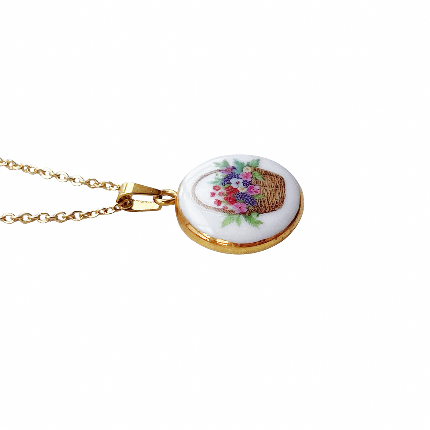 Fruit basket necklace