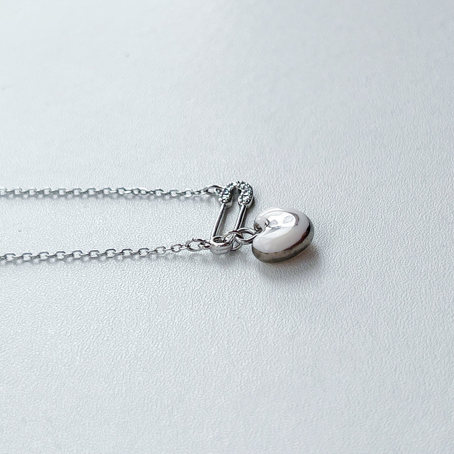 Custom initials & paper clip necklace