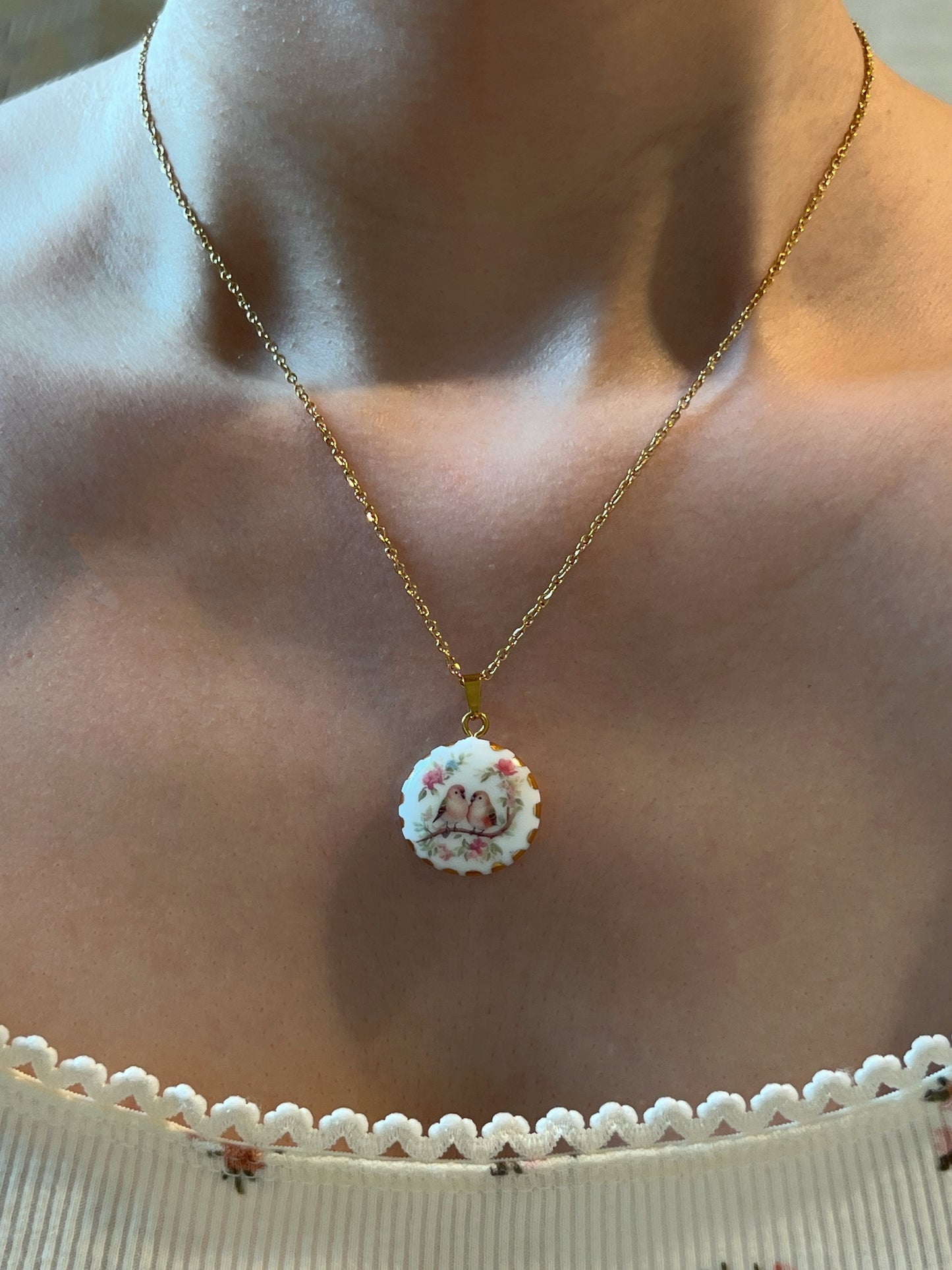 Love birds necklace