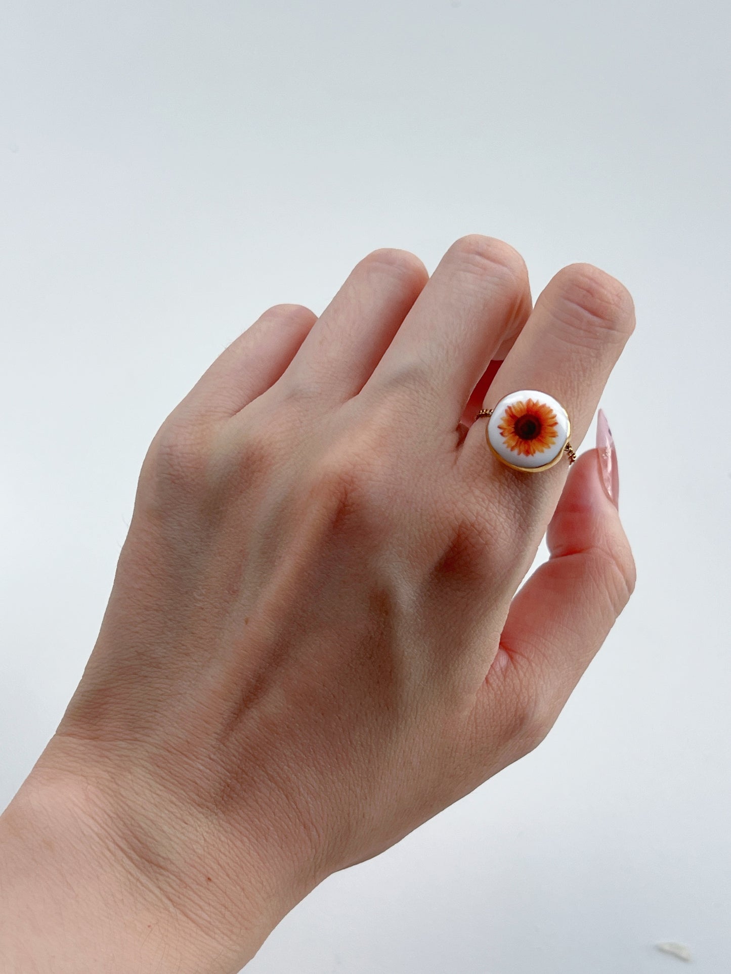 Sun Flower Chain Ring