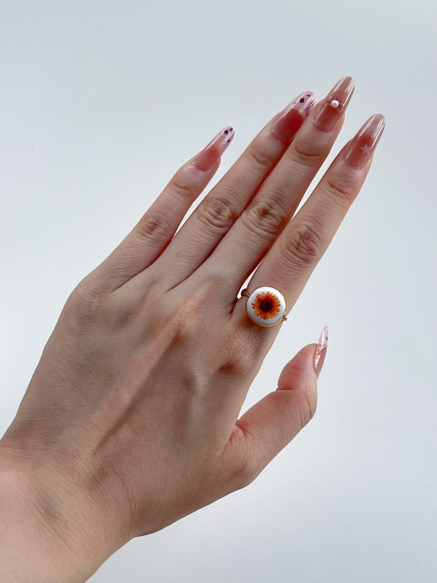 Sun Flower Chain Ring