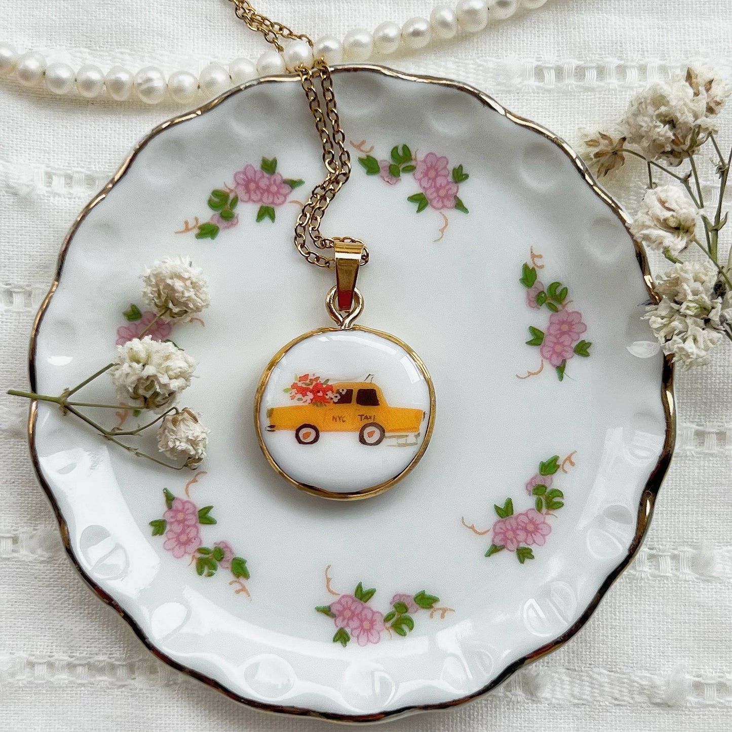NYC TAXI necklace