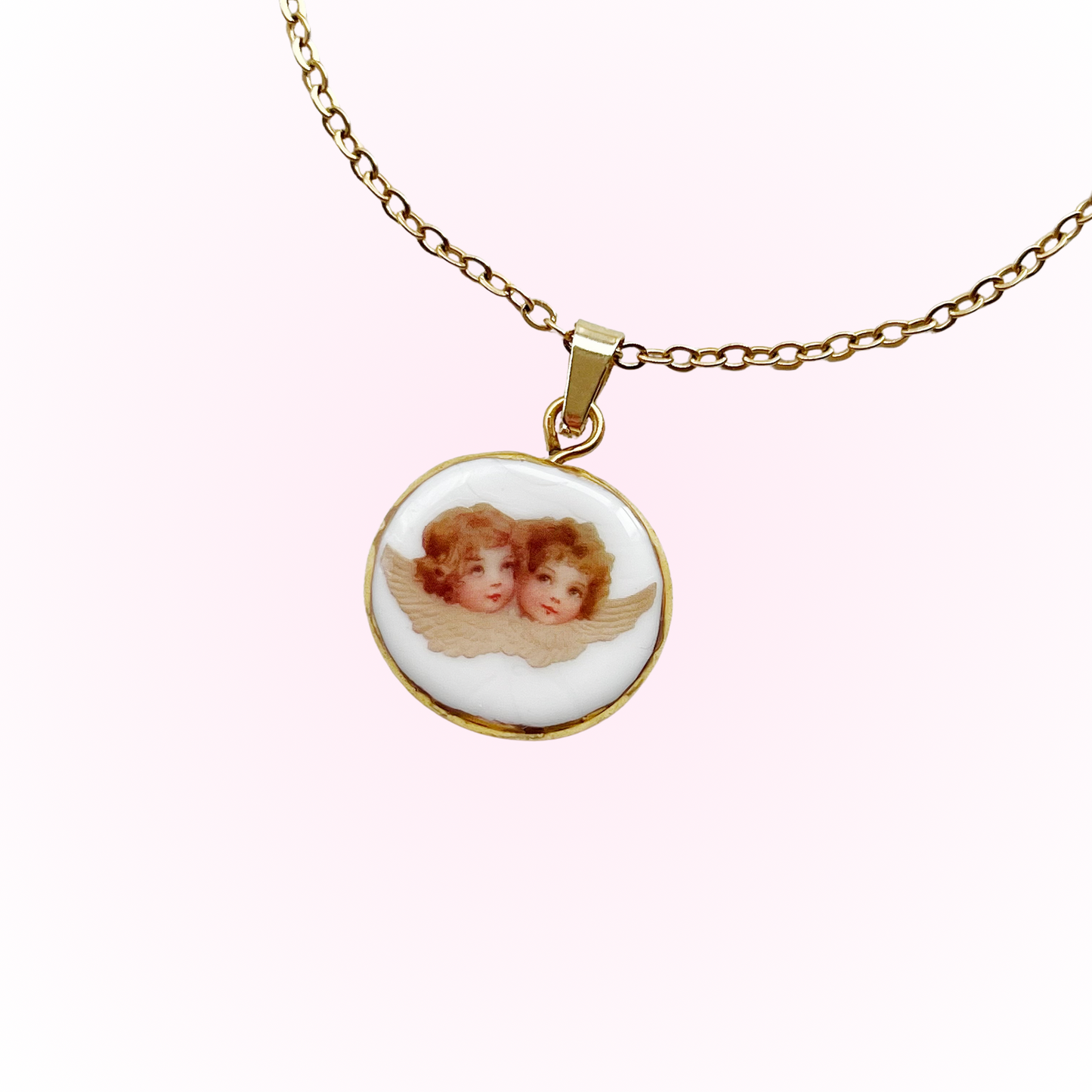 Cute angels necklace