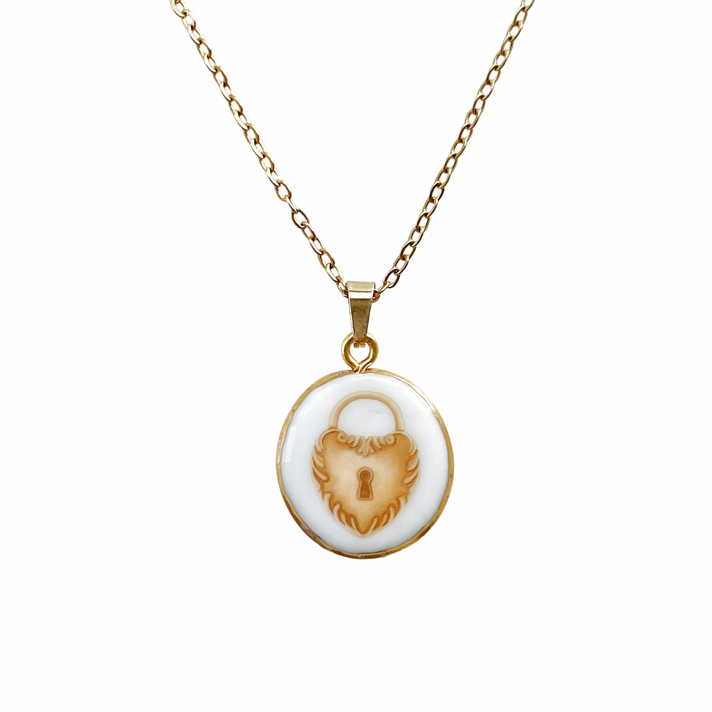 Lock & key necklace