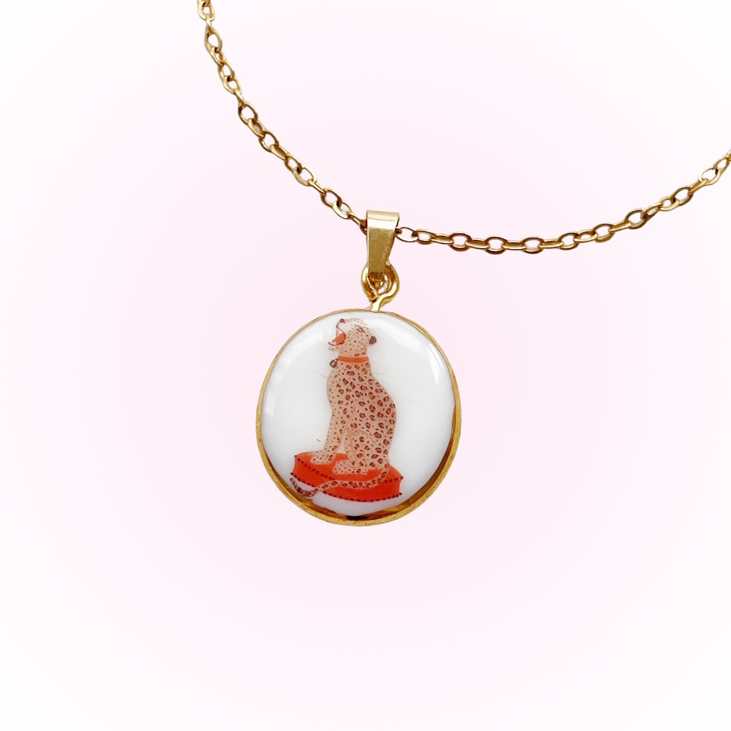 Powerful leopard necklace