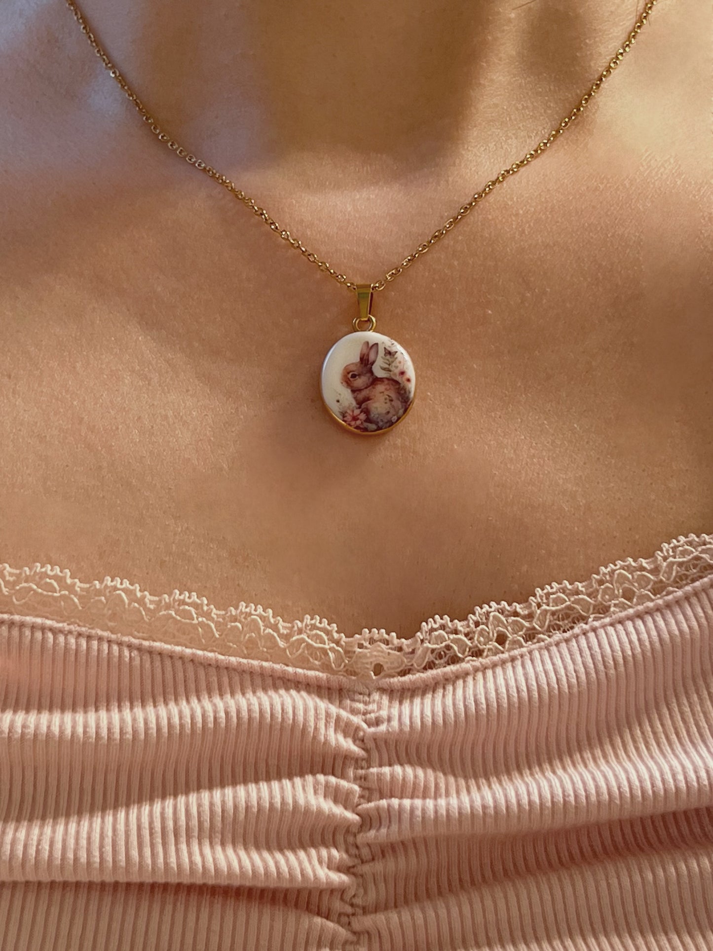 Cute bunny necklace