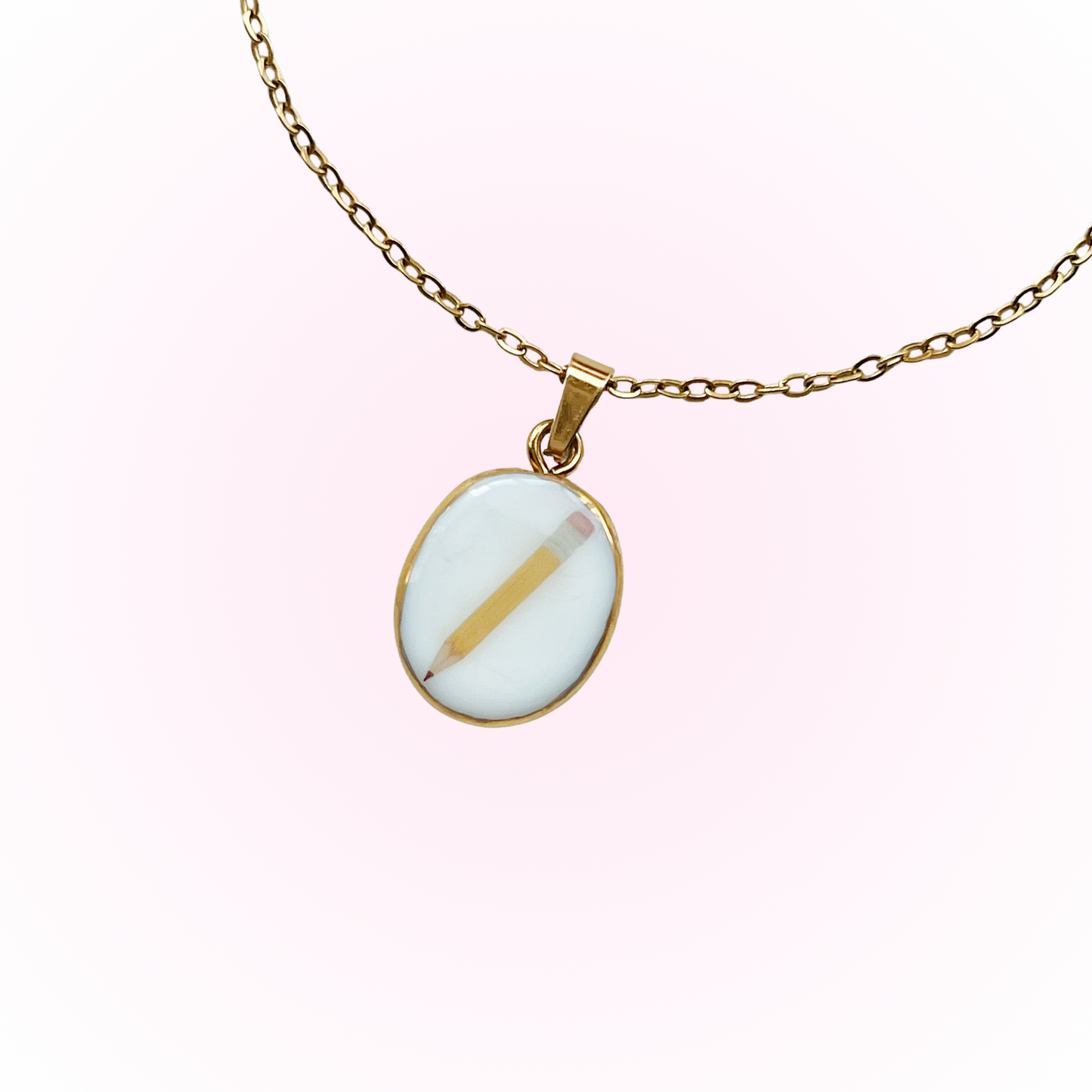 Cute pencil necklace