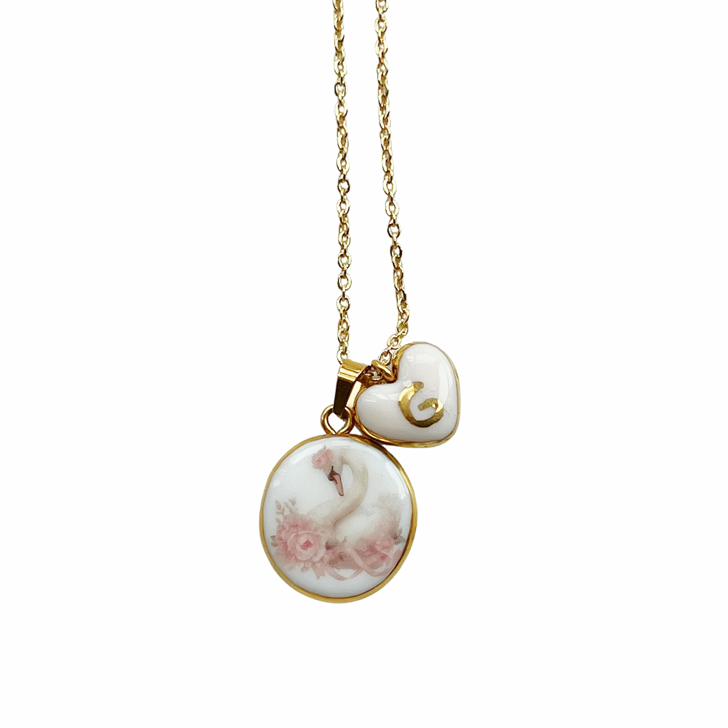 Graceful swan necklace