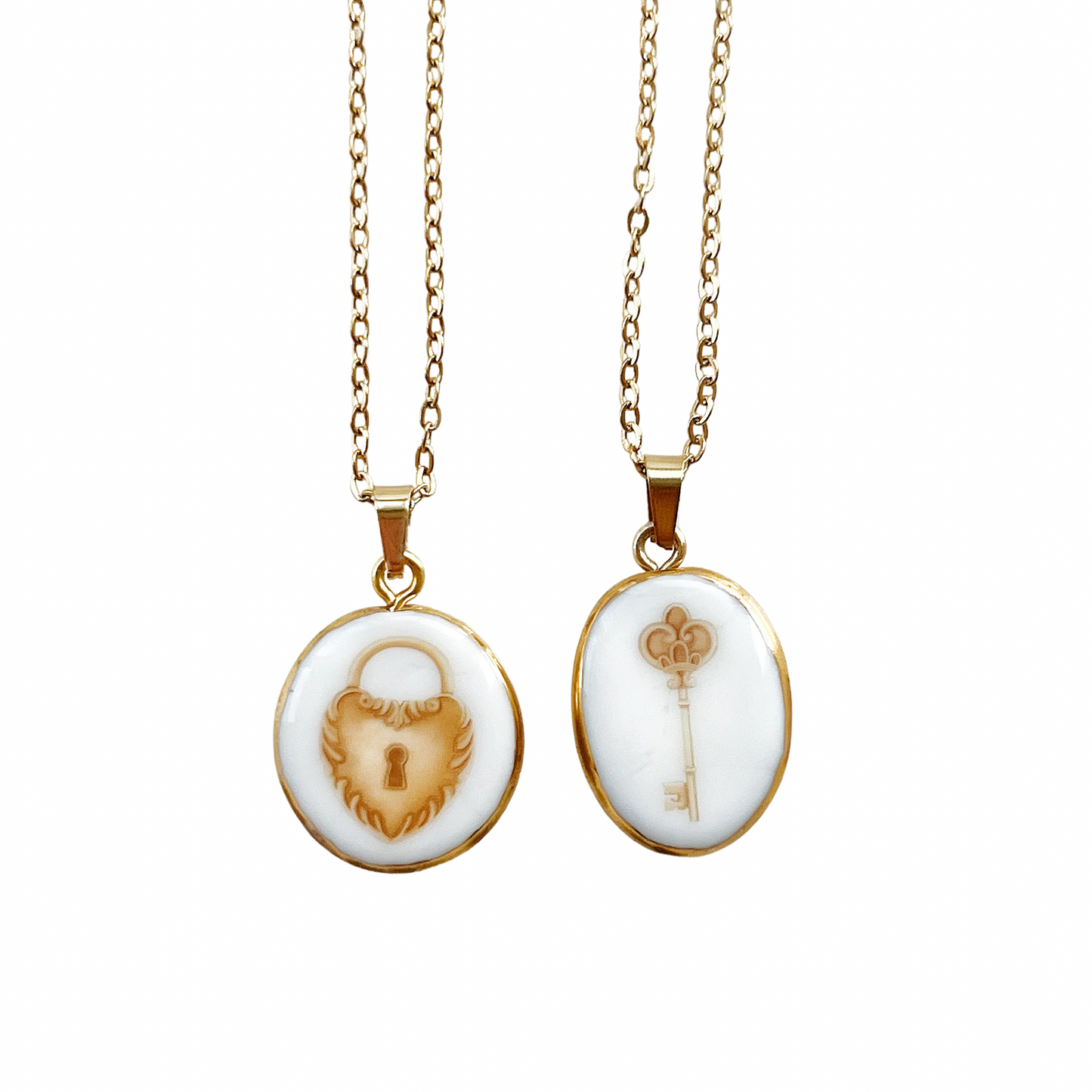 Lock & key necklace