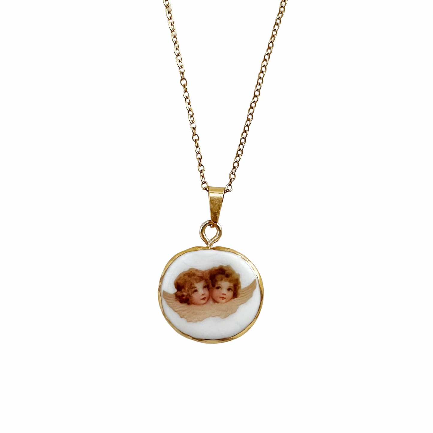 Cute angels necklace