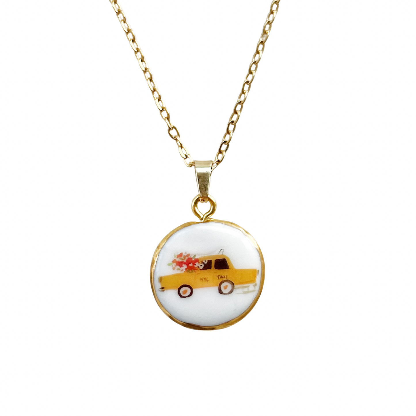 NYC TAXI necklace