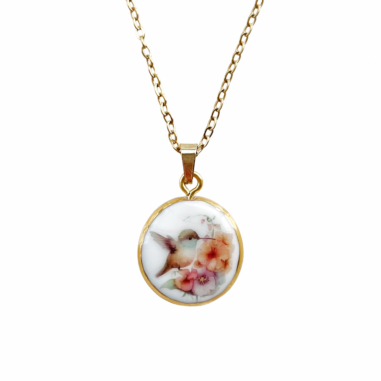 Hummingbird bloom necklace