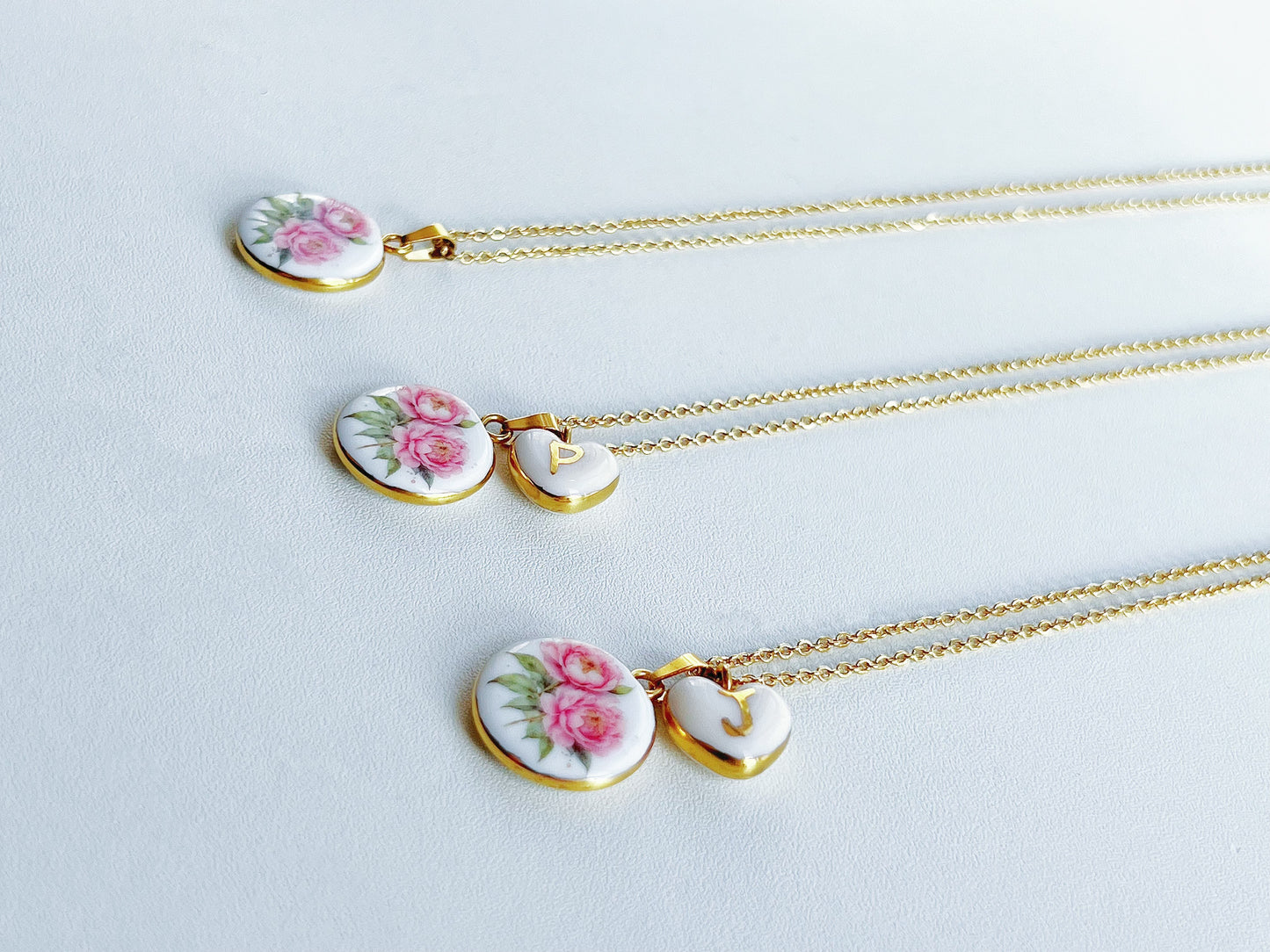 Camellia flower necklace