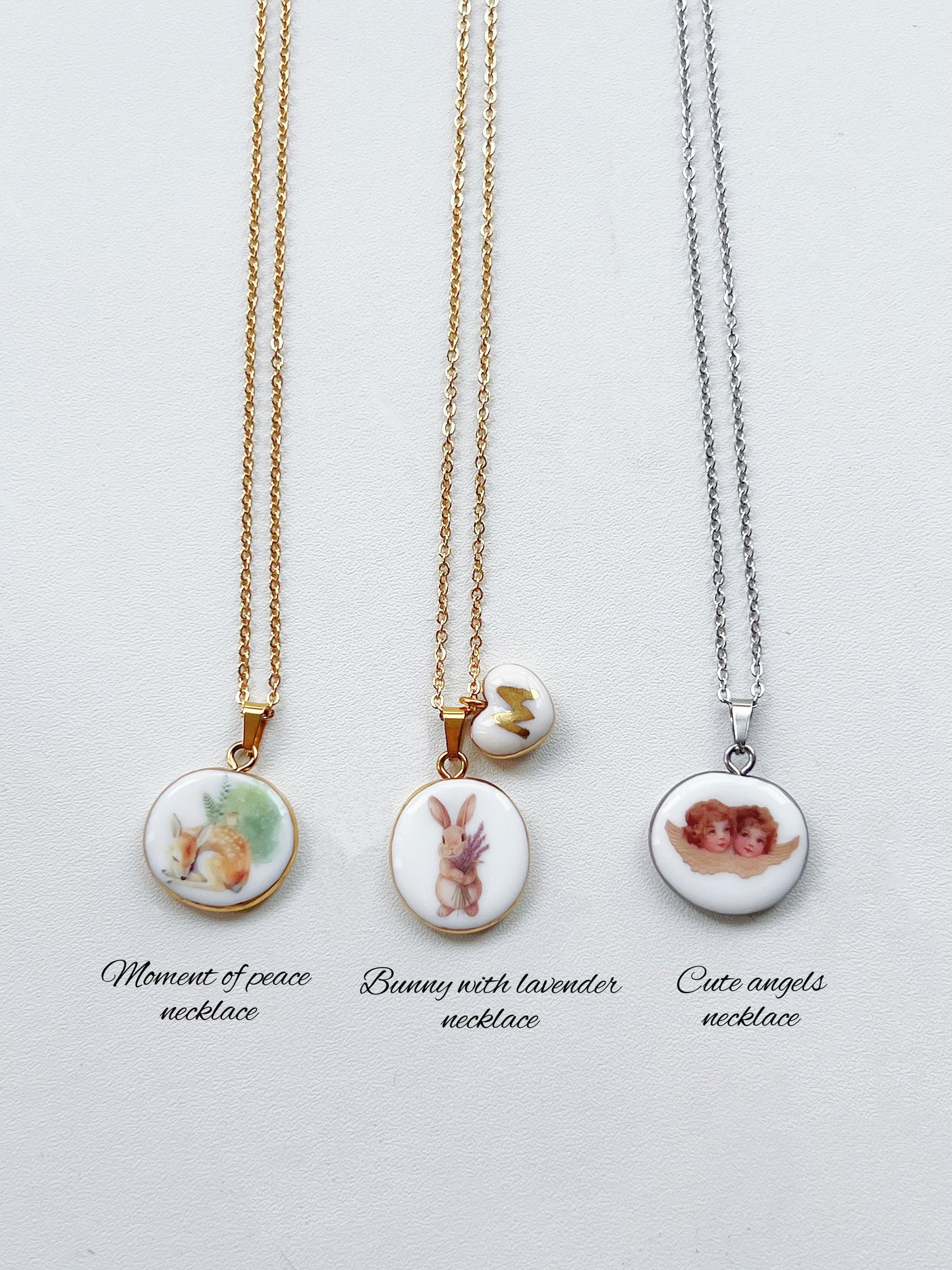 Cute angels necklace