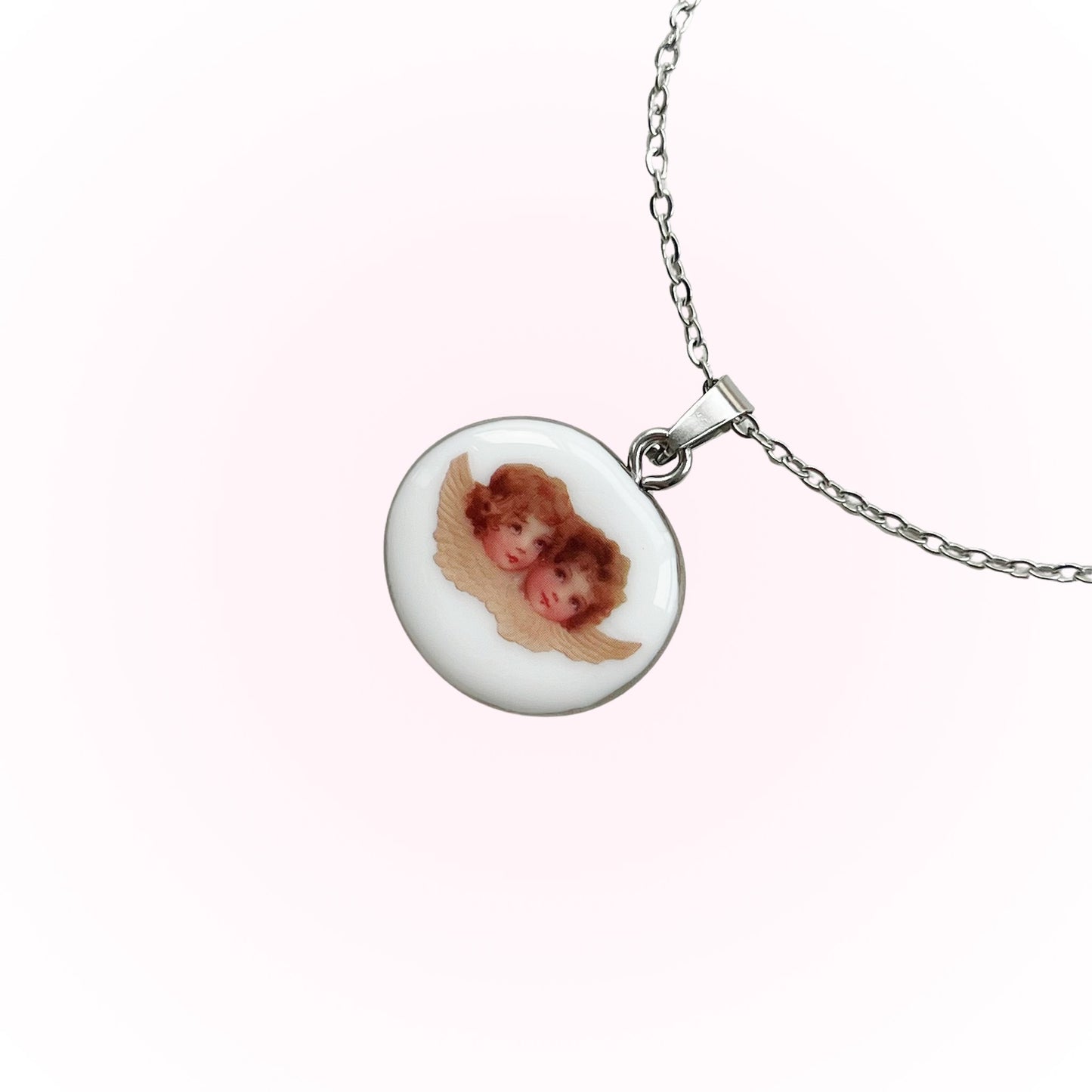 Cute angels necklace