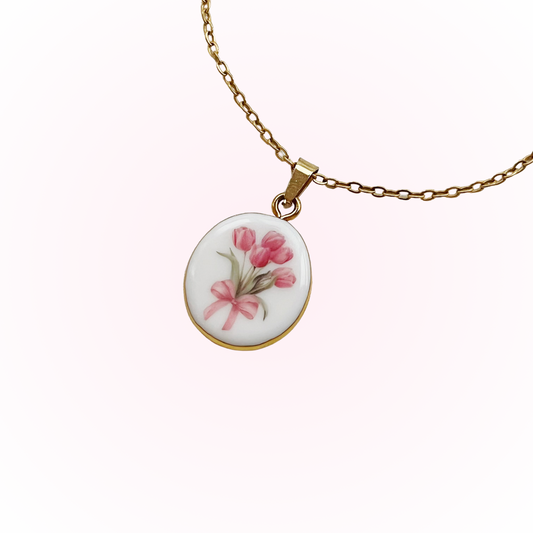 Tulips Bouquet Necklace