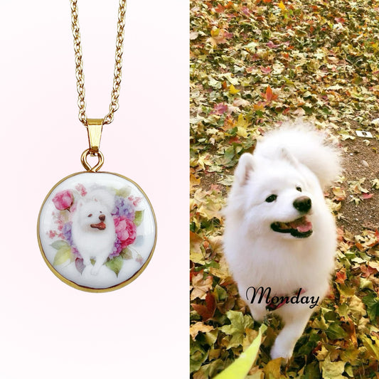 Custom Pet Portrait Necklace