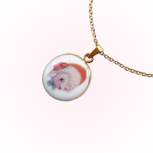 Adorable lamb necklace