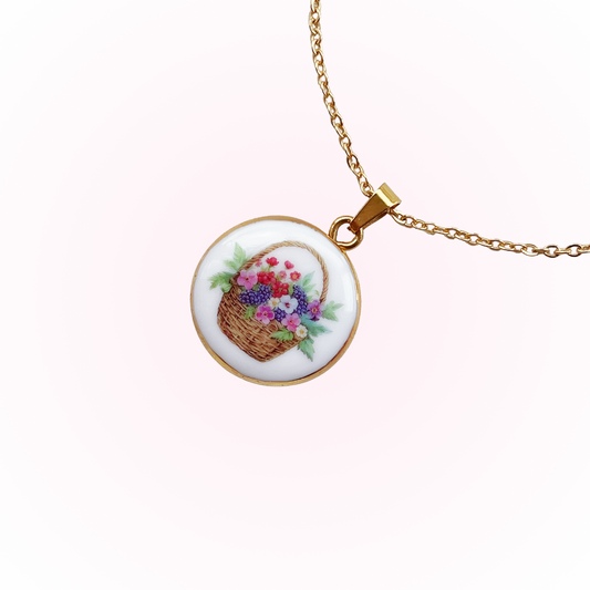 Fruit basket necklace