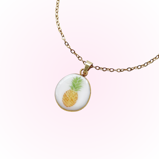 Freash pineapple necklace