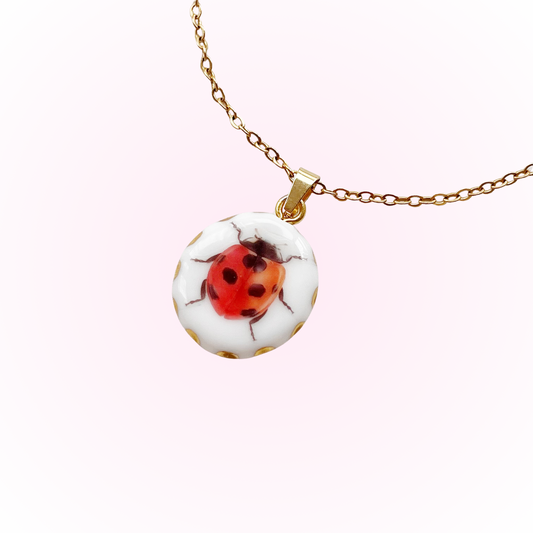 Nature’s jewelry ladybug necklace