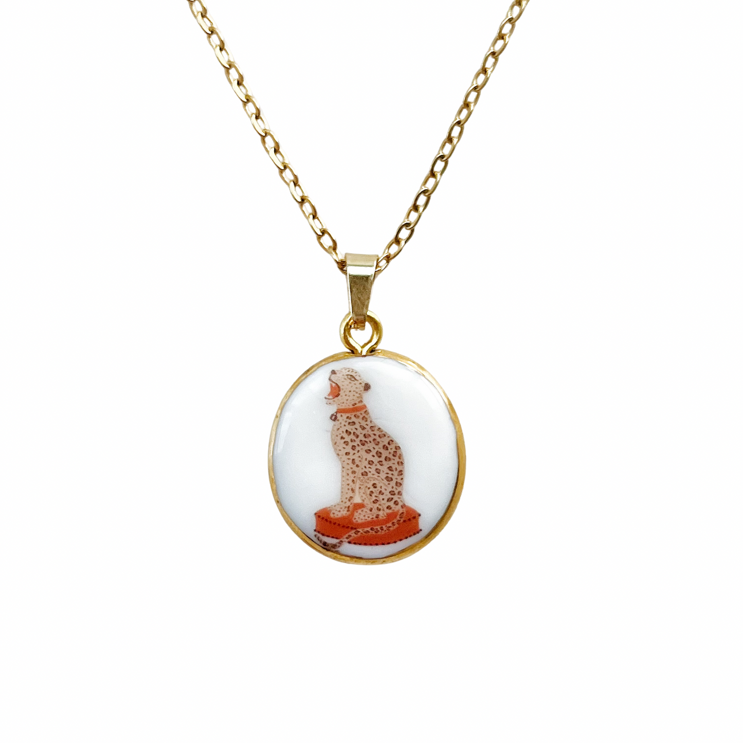 Powerful leopard necklace