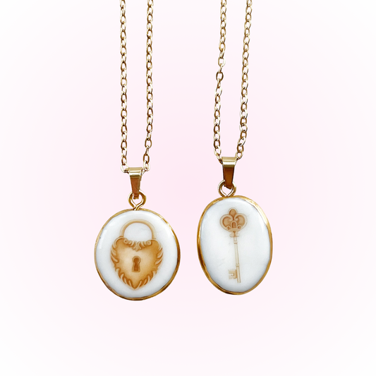 Lock & key necklace
