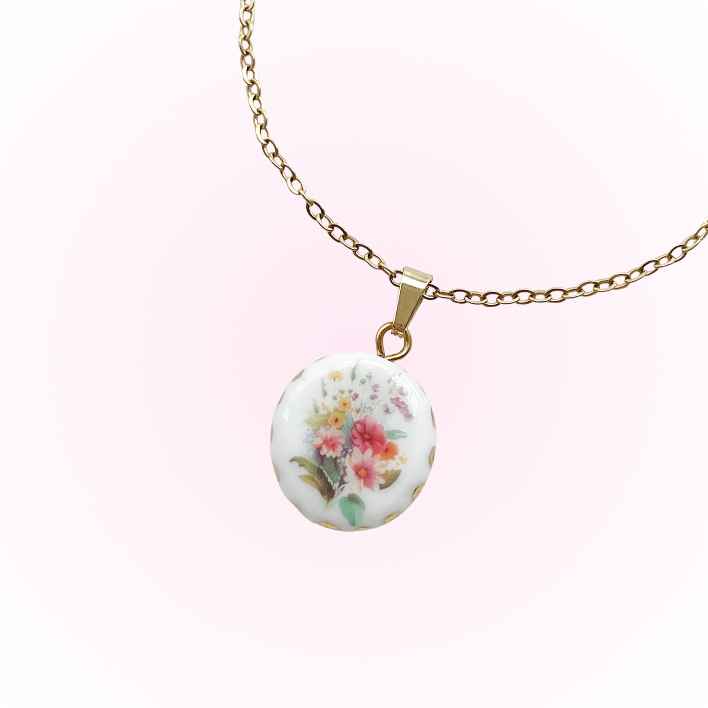 Bouquet Of Flowers Necklace