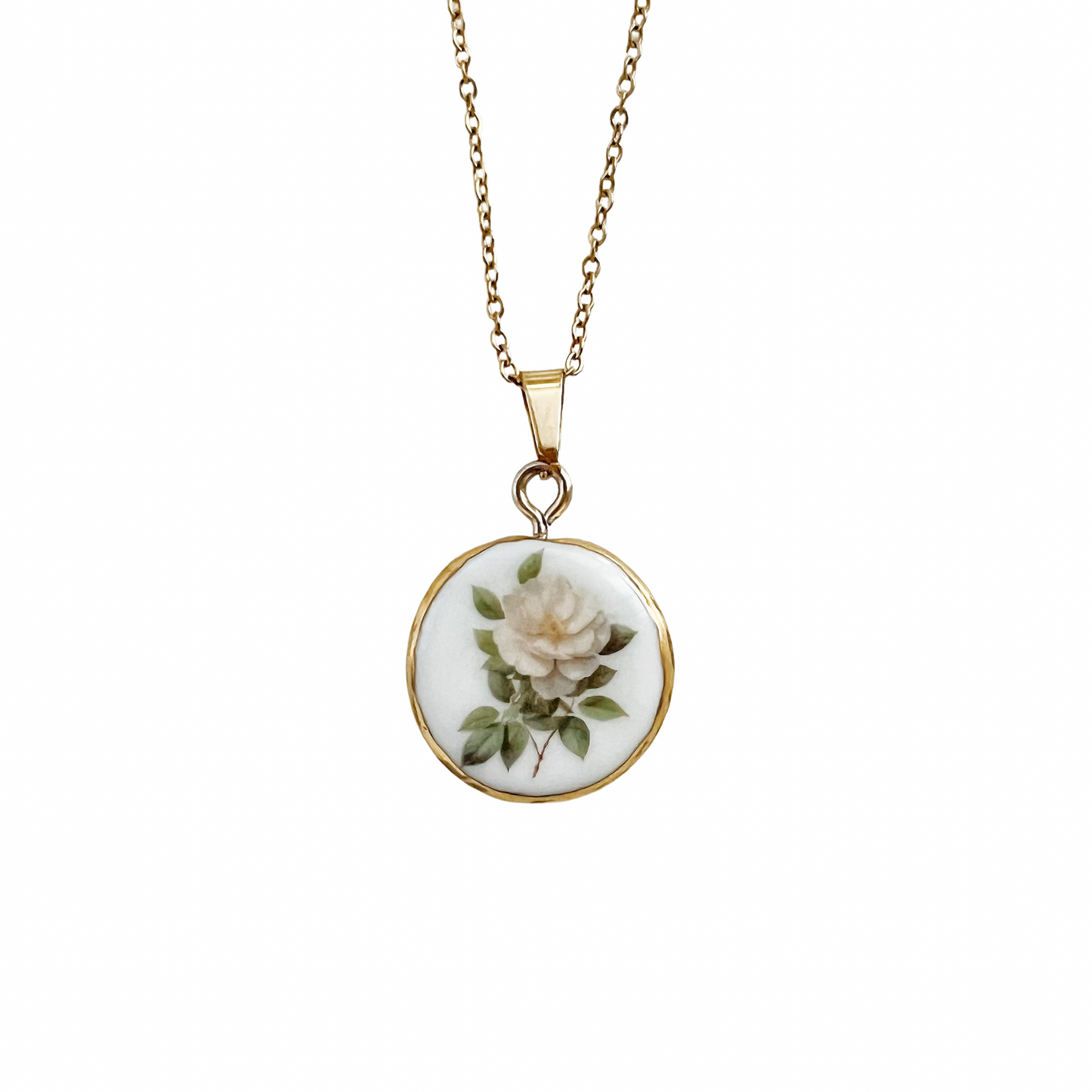 Camellia flower necklace