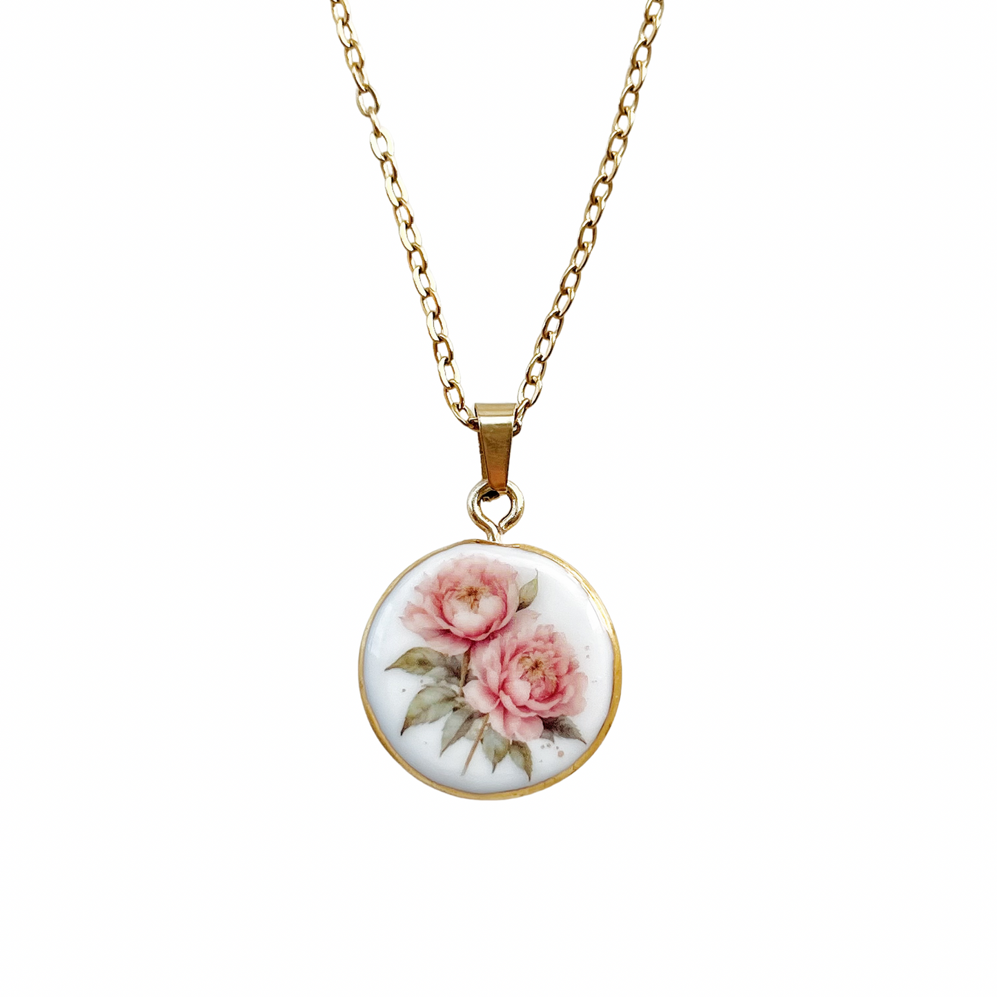 Camellia flower necklace