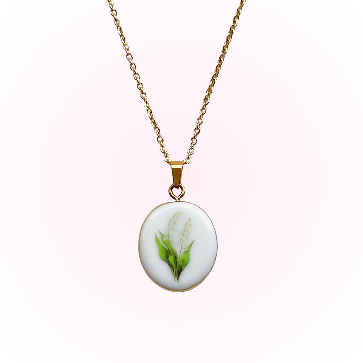 Lily Necklace May Birth Month Flower